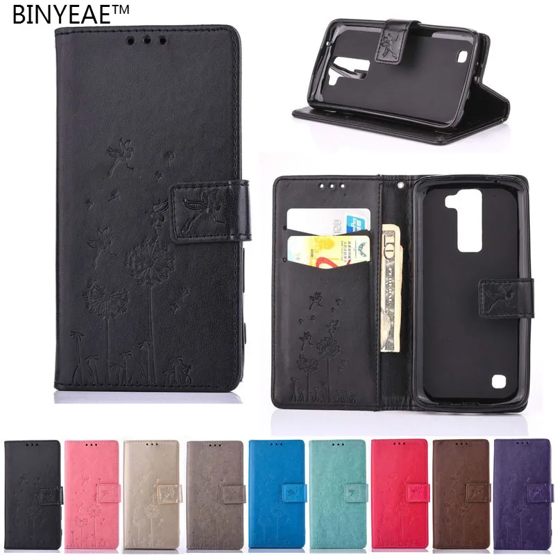 BINYEAE Для LG K8 Case Luxury PU Кожа Флип Обложка Lte LGK8 K 8 Защитный Телефон Случаях Задняя