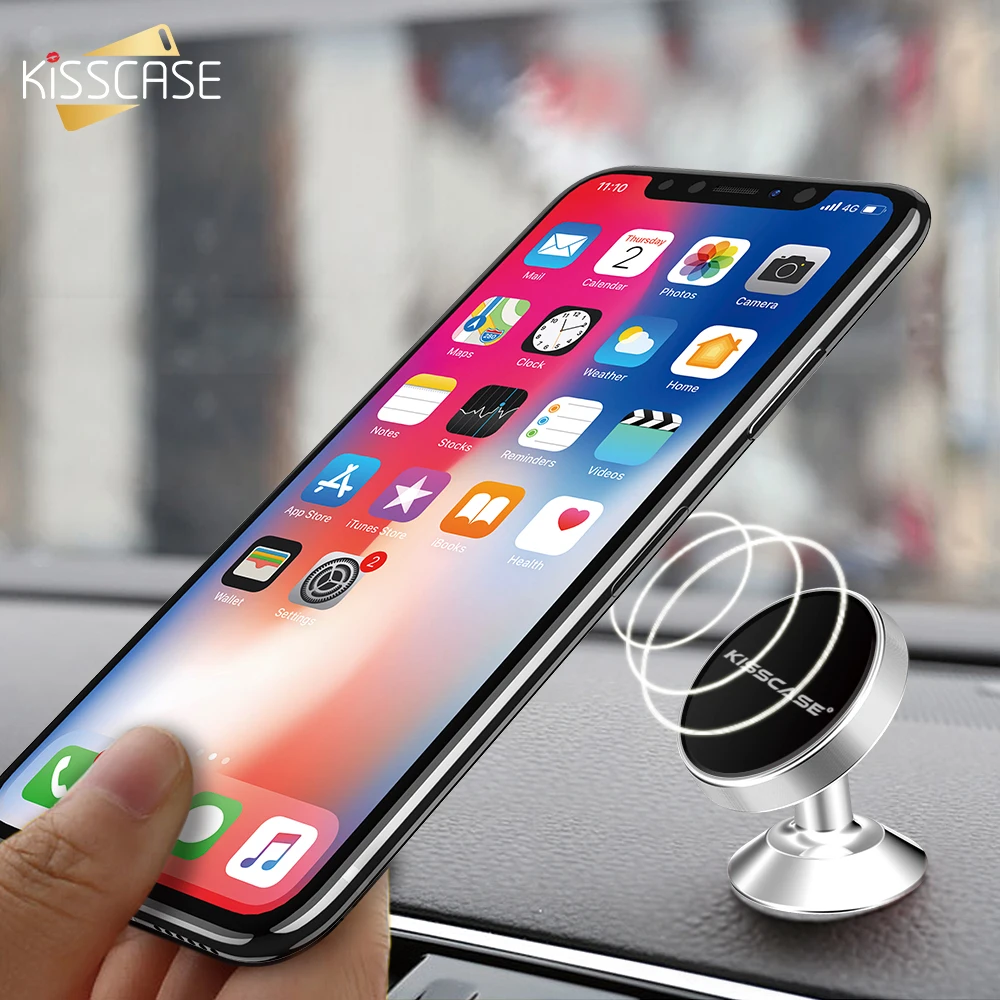 Магнитный автомобильный держатель для телефона KISSCASE с креплением на