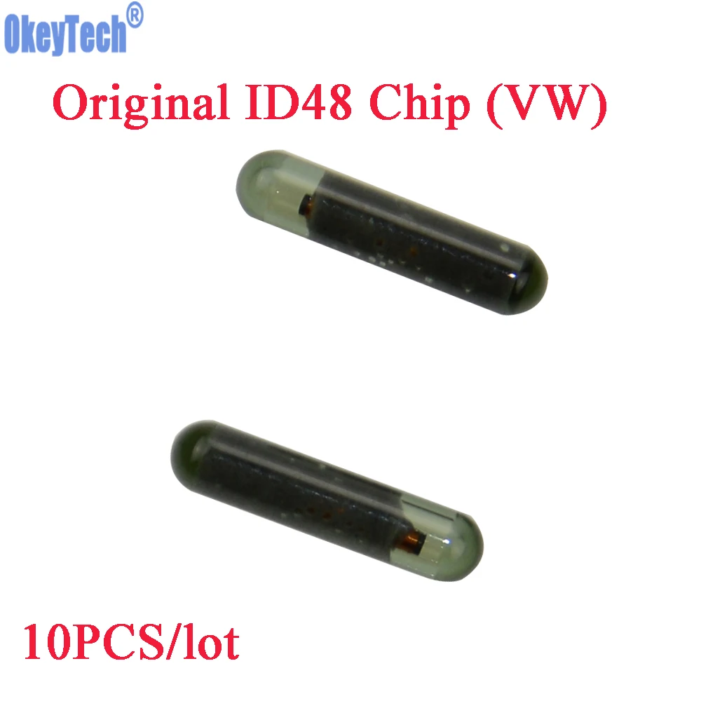 10pcs Original Car Key Chip CAN (A1) ID48 Transponder Chip Glass Tube Unlock ID 48 Chip for VW Volkswagen Key Locksmith Tool