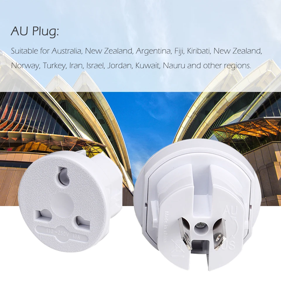 USUKEU EuropeanAU Universal Plug AC Electrical Adapter Portable Power Socket Outlet All in One Travel Converter Worldwide Use (6)