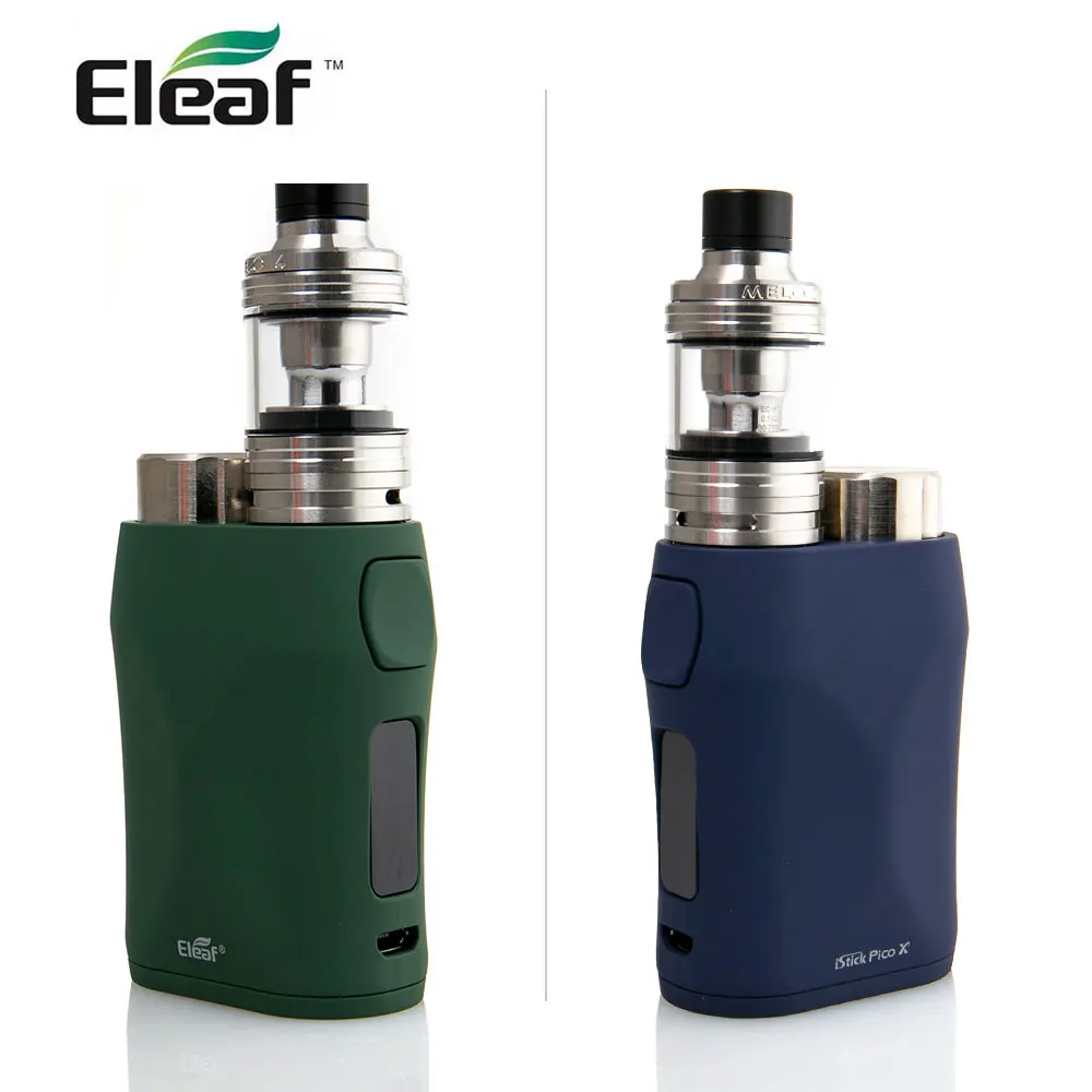 Оригинальный набор Eleaf iStick Pico X 75 Вт с атомайзером MELO 4 бак 2 мл + Искусственные