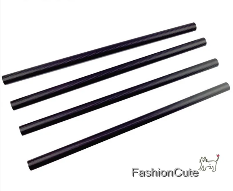 4pcs 3K Carbon Fiber Tubes Twill Matte Long Pipe OD 24mm ID 22mm Length