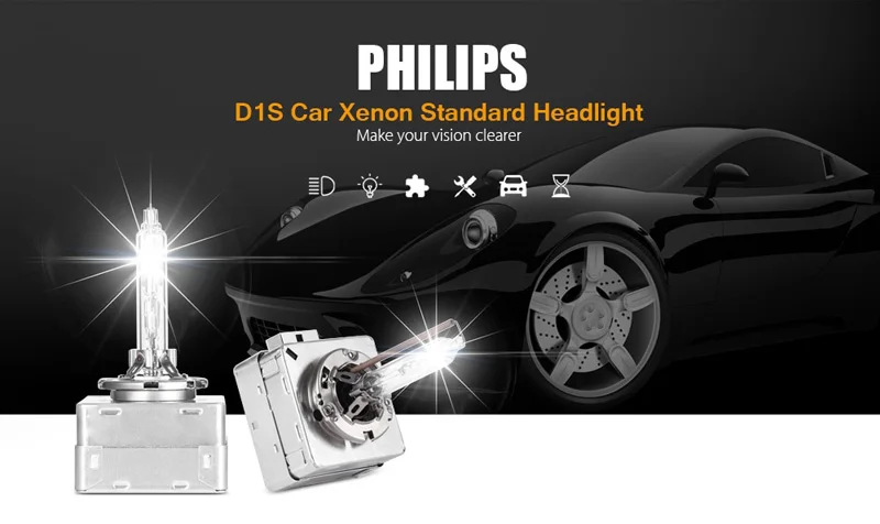 Philips D1S HID 85415 35W ксеноновая стандартная головная лампа 4200K яркий белый светильник, авто Оригинальная лампа ECE, одобрено аутентичным, 1X