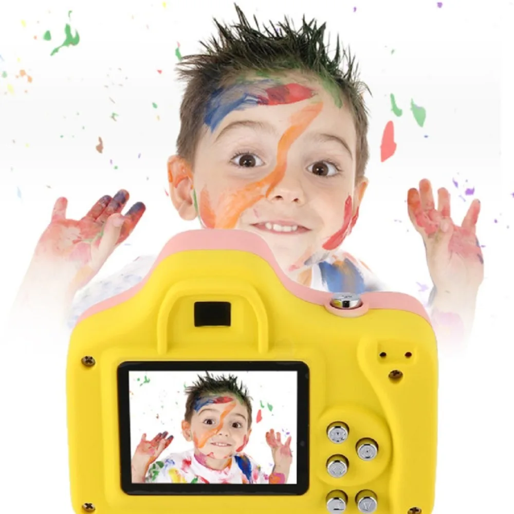

HD Mini Digital Camera 1080P Camcorder for Kids Baby Cartoon Toy Children Take Photoes Camera For Boys & Girls Best Gift