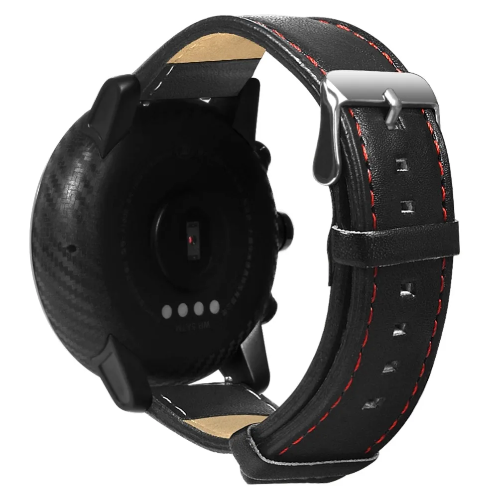 Смарт часы Ollivan для Xiaomi Huami AMAZFIT Stratos 2 2S кожаный ремешок браслетов huami amazfit Pace 22