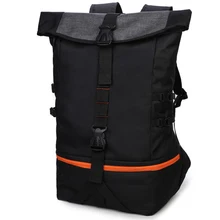 Zebella preto homens mochila grande capacidade masculino mochilas de viagem esportes saco de basquete respirável mochila escolar(China)