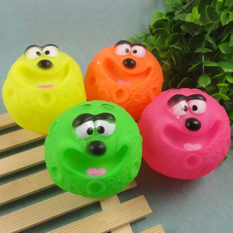 

PVC Chew Sound Dogs Play Fetching Squeak Toys Funny Pets Dog Puppy Cat Ball Teeth Toy Pet Supplies