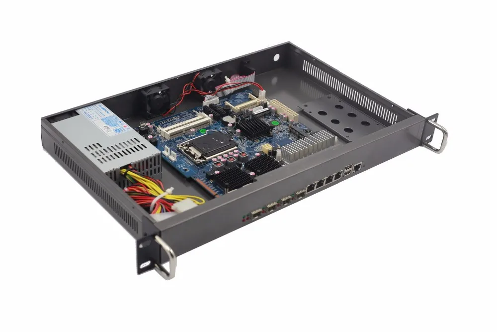 Hcipc B208-1 HCL-SZ87-4L4FSPB, Barebone, LGA1150 Z87 82574L 4LAN+ 4FSP 1U брандмауэр системы, 4LAN материнская плата, 6LAN сетевой маршрутизатор