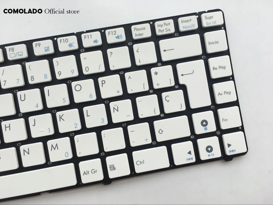 SP Spanish keyboard for ASUS A43 X43U K42 A42J X42J K43t X84L X84H white without frame keyboard SP Layout (2)