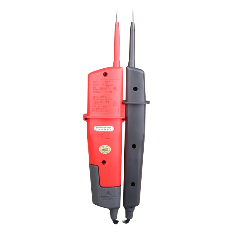 Goedkoop UNI T UT18D digitale voltmeter 690 V AC DC Voltage Meter metaaldetector Waterdicht Test Pen Volledige Lcd scherm RCD Test auto Range