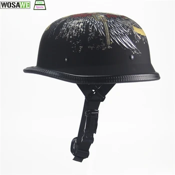 

Half Face Vintage mtb Bicycle Helmet Retro German Kask Chopper moto Scooter Helmet Head Safety Protection Gear DOT approved