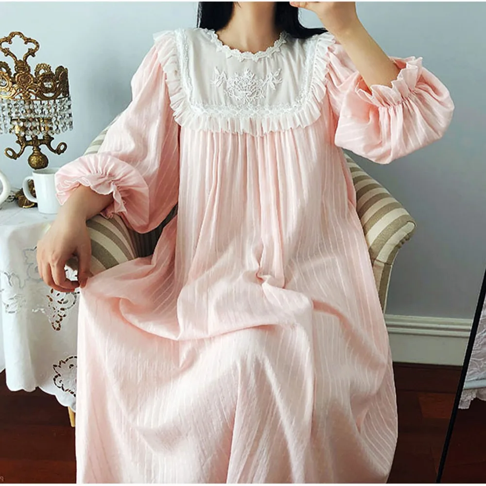 embroidered nightdress