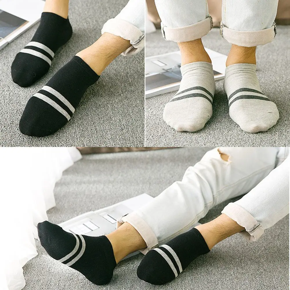 Hot 1//5 Pair Charm Mens Ankle Sport Low Cut Crew Cotton Casual Socks Breathable