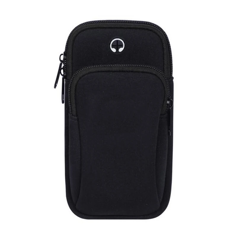 6,0 дюймовый чехол для телефона s для iphone 8 plus 7 plus 6s plus 6 plus чехол для спортивной повязки на руку чехол для ремня сумка для бега - Цвет: Черный