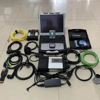 

3in1 VAS 5054A + Icom Next for BMW + MB Star C5 SD C5 with software 1TB harddisk Used laptop CF-30 4G for Auto Diagnose Tools