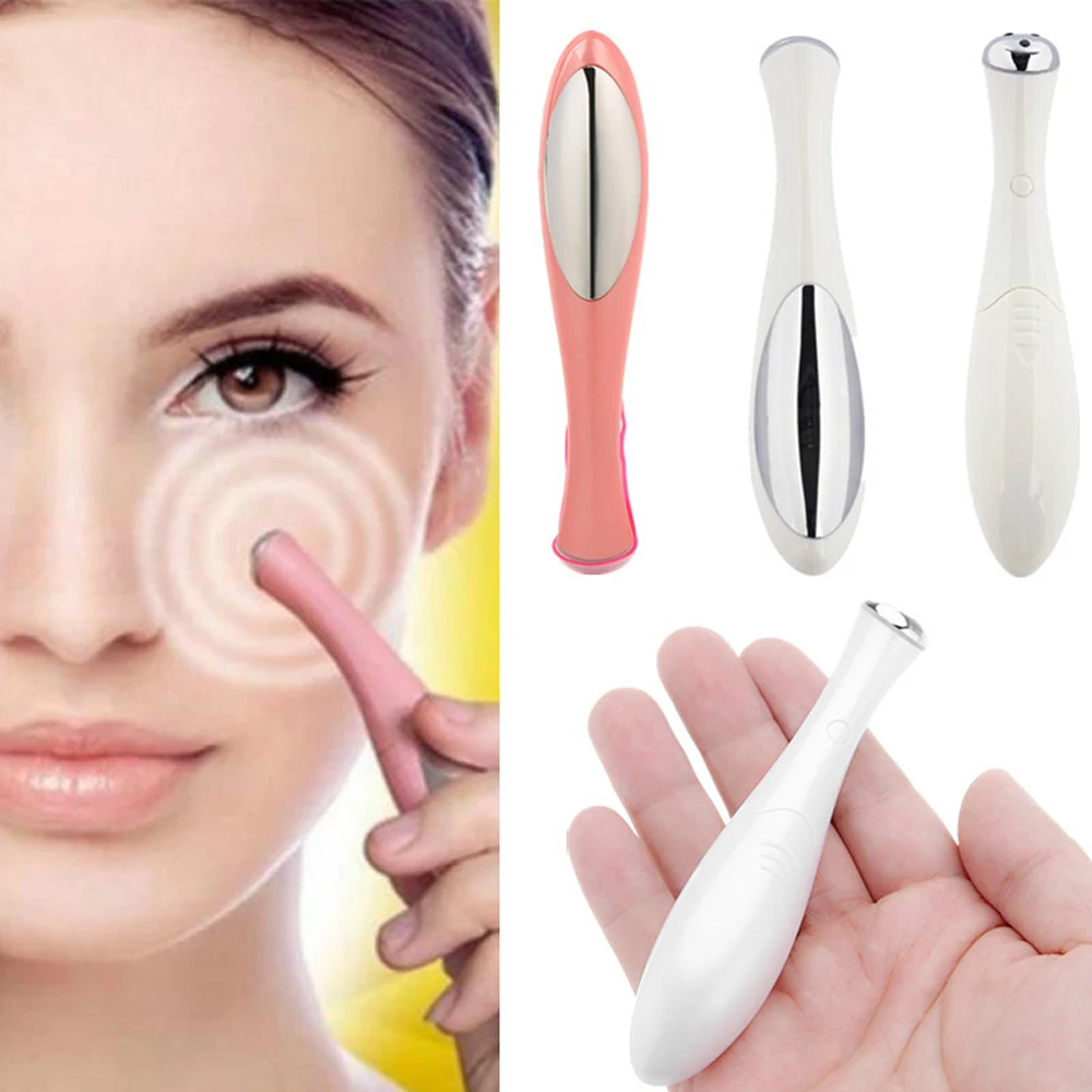 

Mini Eye Massage Device Pen Facial Electric Massager Skin Care Vibration Thin Face Magic Stick Anti Bag Pouch & Wrinkle