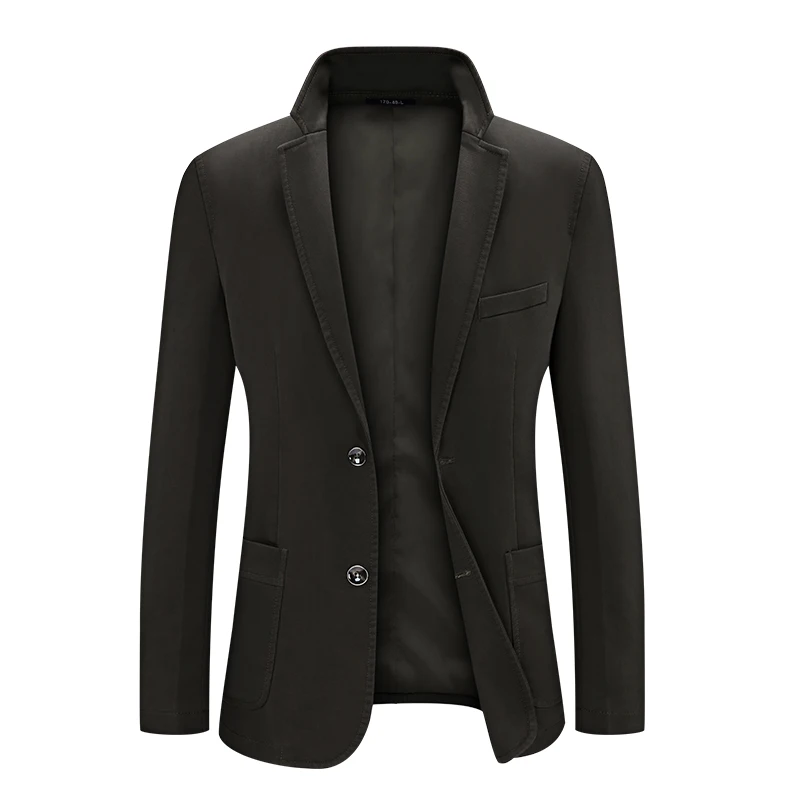 N& B пиджак Для мужчин деловой приталенный Блейзер Для мужчин s сюртук для свадьбы из хлопка, мужская куртка Сценические костюмы для Для мужчин s SR20 - Цвет: 0925 Coffee Blazer