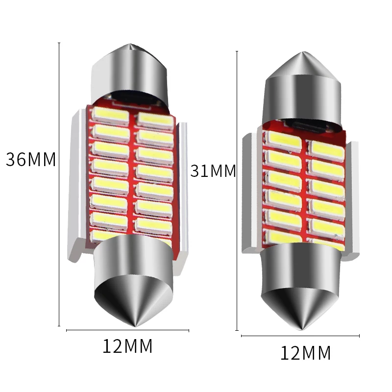 Высокое качество 31 мм 36 39 42 C5W C10W супер яркий 4014 SMD Автомобильный светодиодный