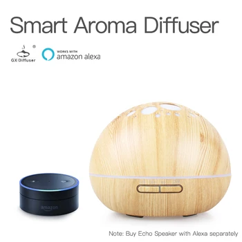 

GX.Diffuser Wifi Smart Essential Oil Diffuser APP Remote Control Voice Control With Alexa Ultrasonic Essential Oil Diffuser