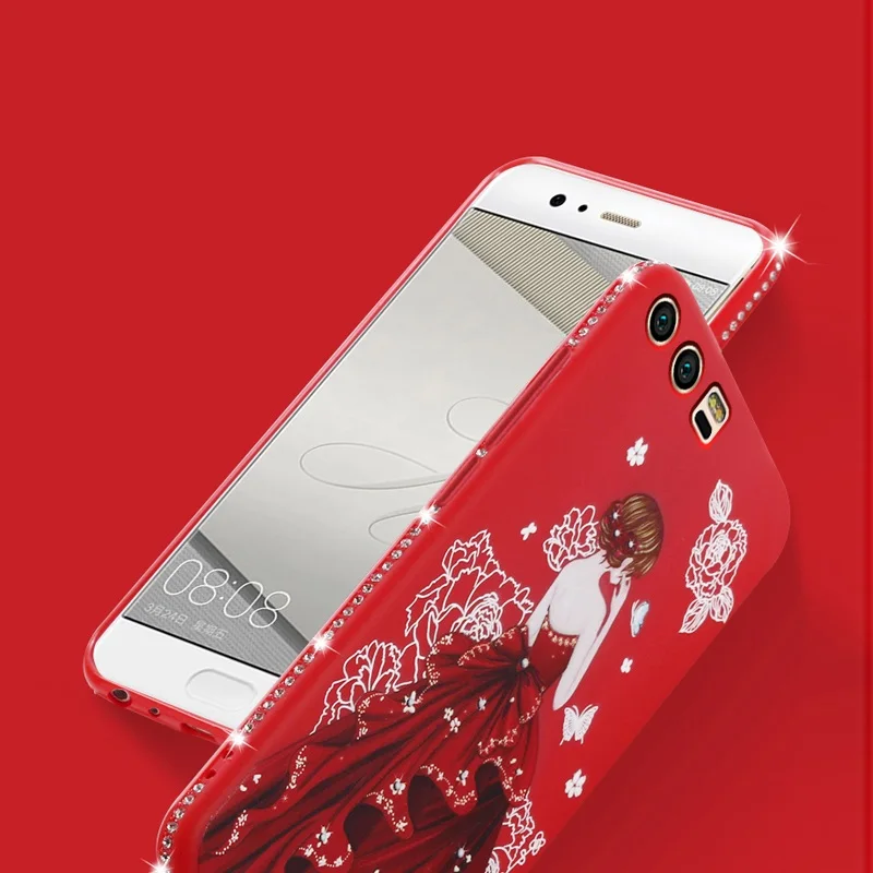 Heyjingles чехол для Huawei P10 Защитный Мягкий протектор юбка девушка Милая Блеск