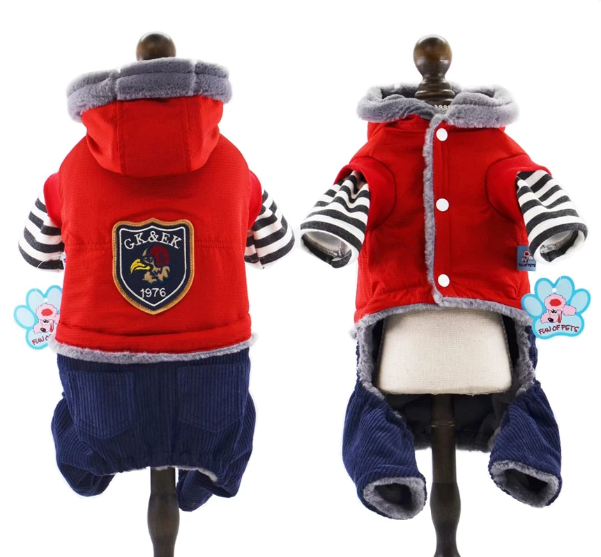

Fleece Pet Dog Clothes Outfit Winter Coat Teddy Pet Jumpsuit Overalls for Small Dogs Puppy Clothing Dog Apparel XS S M L XL