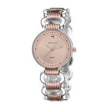 WEIQIN New Brand Hollow Watches Women Rose Gold Analog Quartz Watch Fashion Dress Bracelet Girl Party