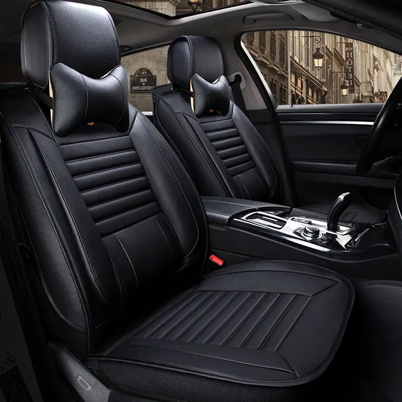  Leather auto universal car seat cover covers for honda hrv XRV XR-V URV UR-V stream pilot Avancier 