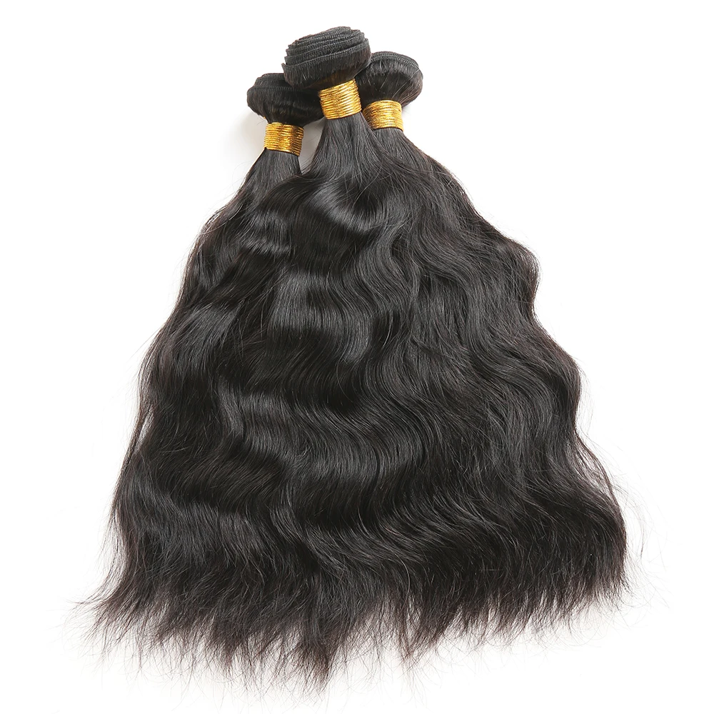 Brazilian Natural Wave 100 Human Hair Weave Bundles 8 28inch Weft