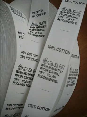 Ткань этикетке ленты трафаретной печати одежды печати