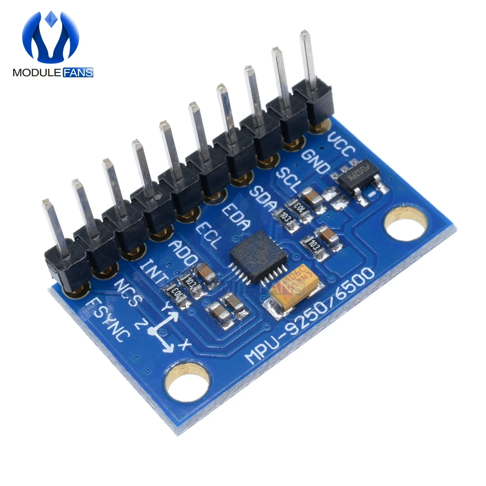 I2C IIC SPI MPU9250 Сенсор модуль MPU 9250 MPU-9250 9-позиция оси гироскопа ускоритель+ магнитометр Сенсор модуль MPU9250