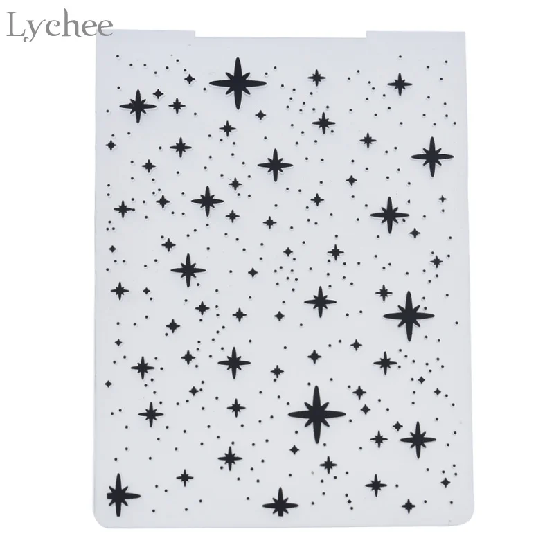 Личи звезда пластик тиснение папка для подарка Скрапбукинг Фотоальбом карты