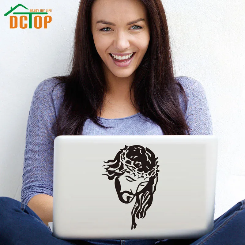 

DCTOP Jesus Christ God Religion Vinyl Art Wall Decals Decoration Removable Laptop Sticker Self Adhesive Wall Decor