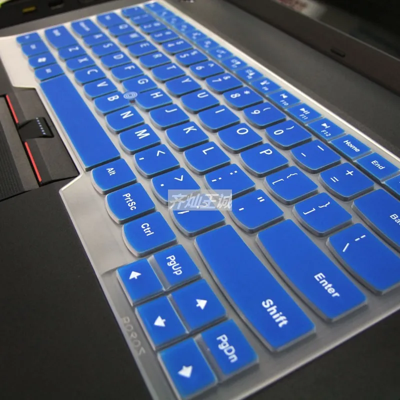 Для lenovo ThinkPad T530 T530i T460 T450 T440 T431 T430 T430u T430s L450 L440 L430 из силиконового геля клавиатура протектор кожного покрова - Цвет: Blue