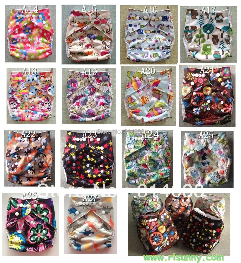 

2018 Risunnybaby brand New arrived desigen Promotional 10sets (diaper+bamboo 5ayer insert ) /lot
