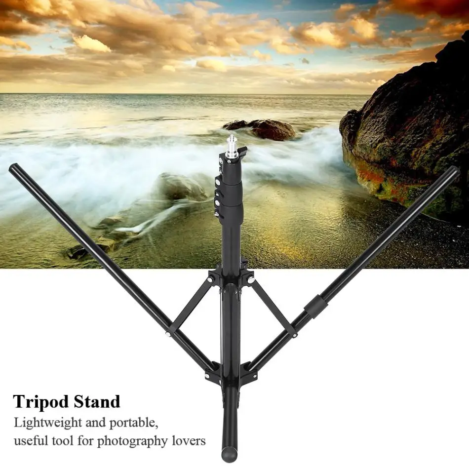 VBESTLIFE Portable Aluminium Alloy Folding Studio Flash Light Tripod