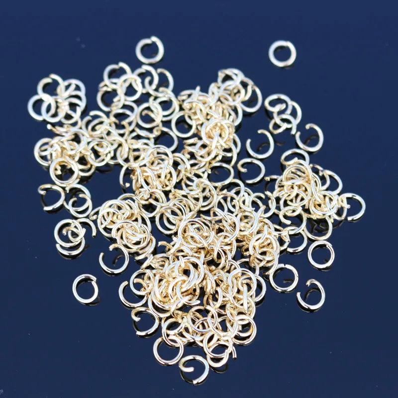 

D010 5mm Approx 210pcs/pack 10g Single Loops Open Jump Split Rings Connector for DIY Jewelry Findings & Component Bijoux Making