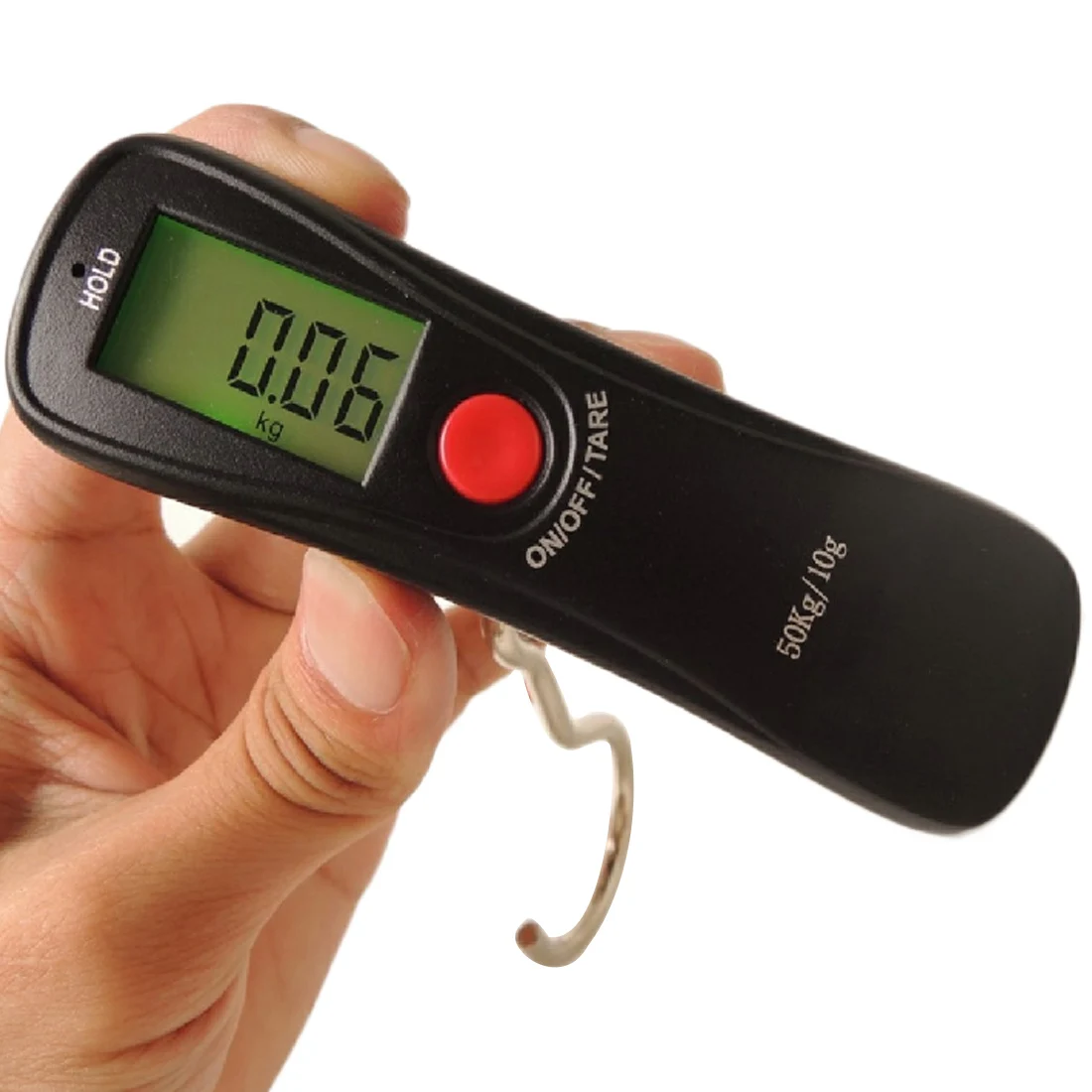 

1pcs Mini Accurate weight measurement Electronic scale 50kg x 10g LCD display hanging weights hand scale Fishing hook scales
