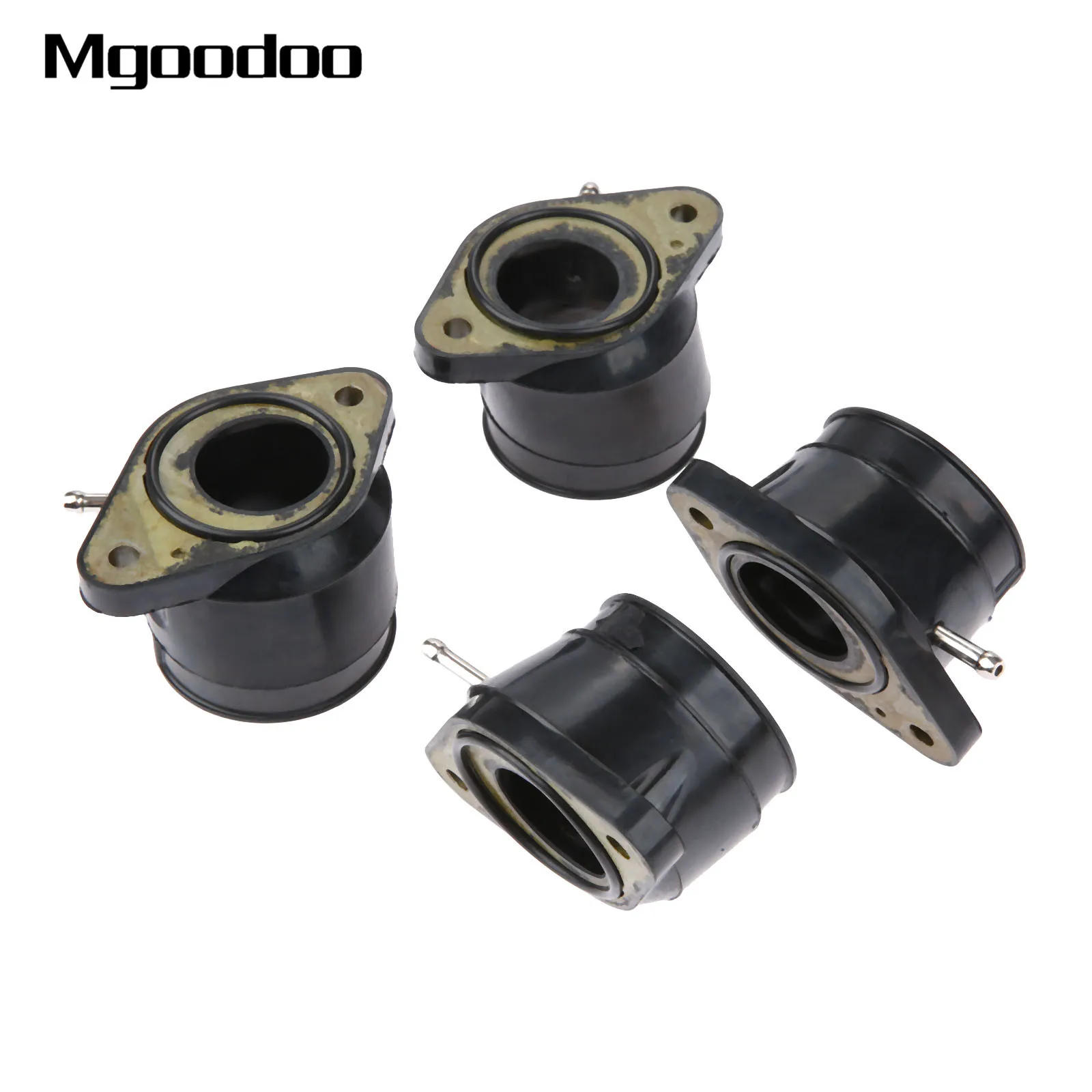 

4x Carburetor Manifold Interface Carburetter Intake Pipe Adapter Insulator Connectors Set For Yamaha XJR1200 95-99 XJR1300 98-06