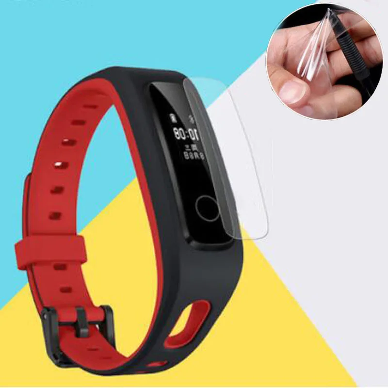 

For Huawei Honor Band 4 Fitness Tracker Touch Screen HRM Call Message Show Smart Bracelet Protective Film Screen Protector-/