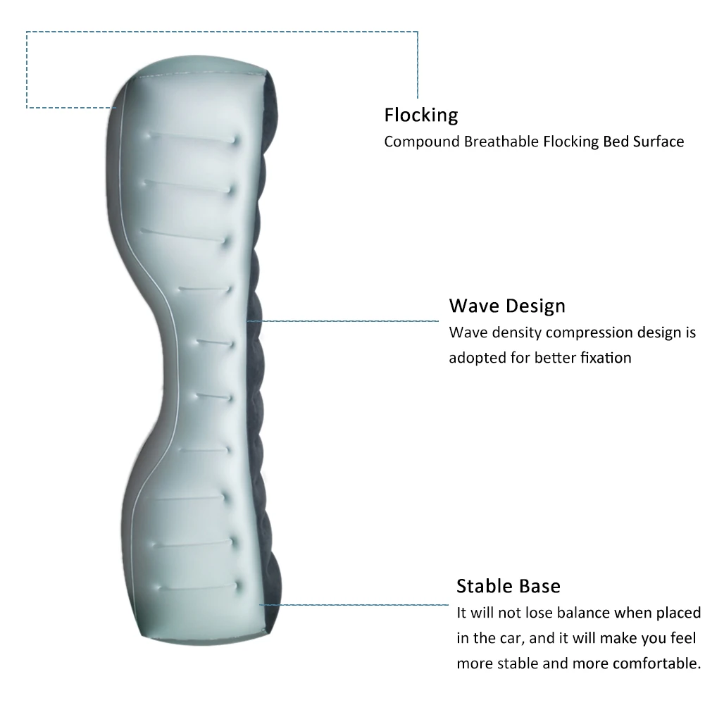 Автомобильный надувной матрас, подушка для заднего сиденья автомобиля, надувной матрас, надувная кровать для путешествий, надувная кровать для автомобиля, Прочный чехол для сиденья