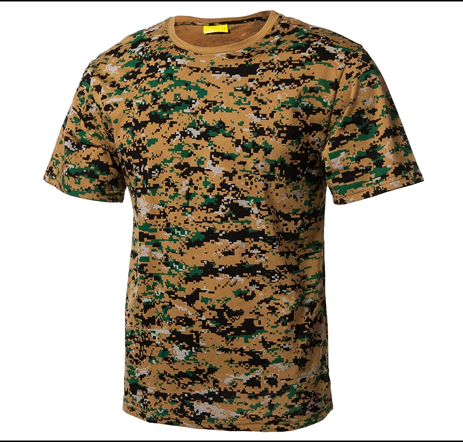 Refire gear Военная камуфляжная футболка Для мужчин чулочно-носочные изделия US армейская тактическая футболка лето быстросохнущая дышащая мужская футболки