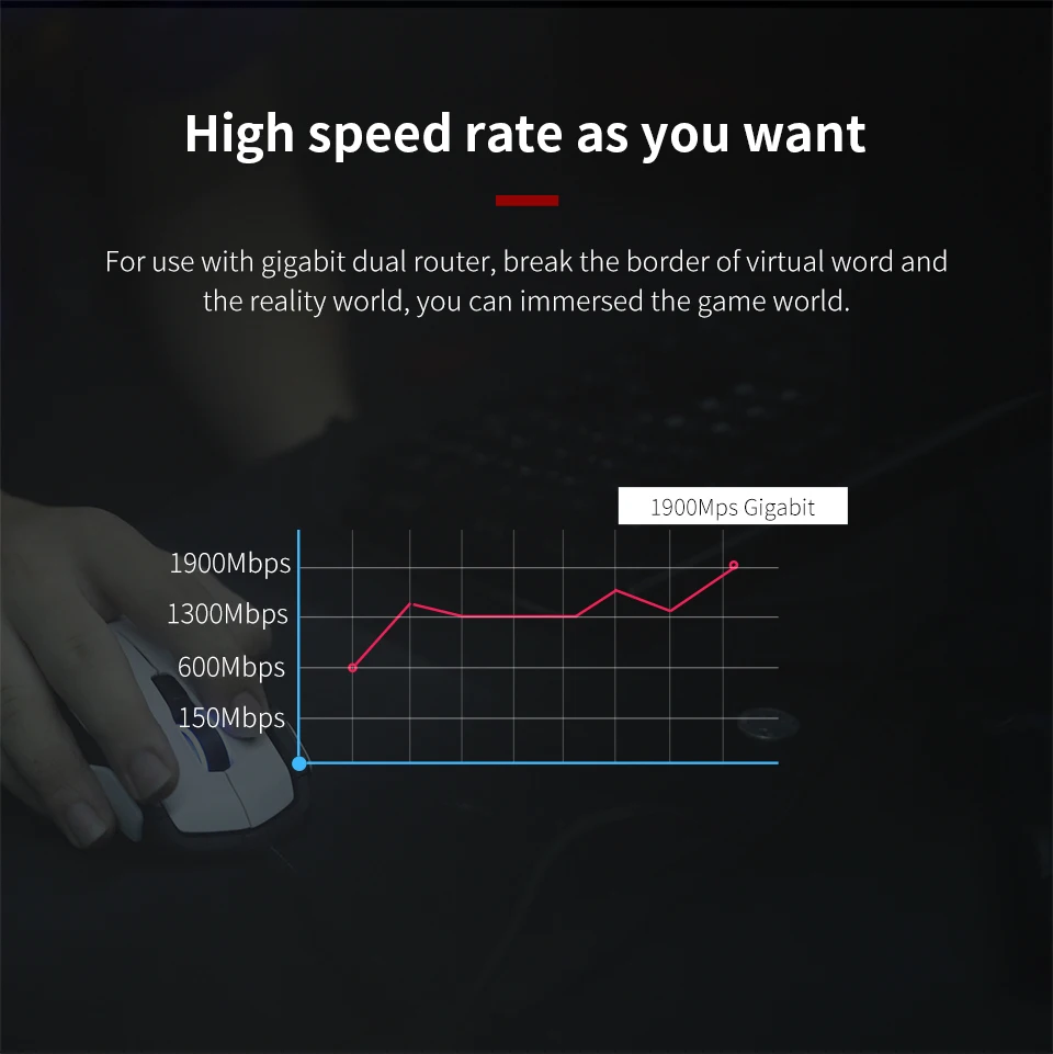 potência, receptor wi-fi, banda dupla, 2.4 ghz