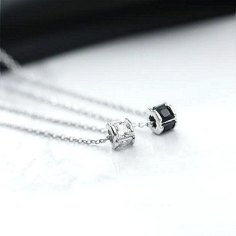 

Flyleaf 100% 925 Sterling Silver Cubic Zirconia Round Pendant Necklaces For Women Fashion Party Jewelry