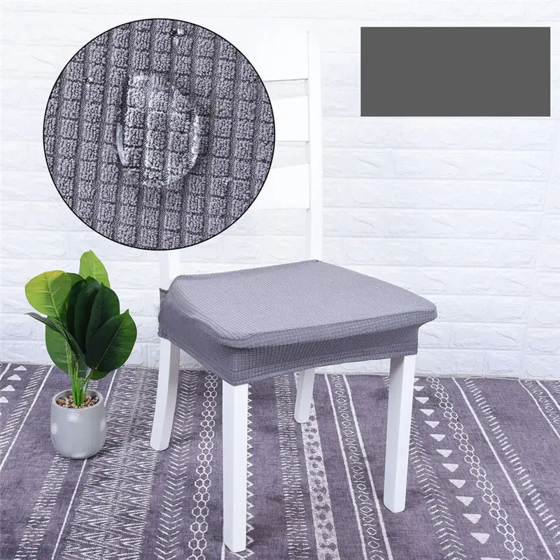 

Chair Seat Covers Stretchable Dining Chair Cover Slipcovers Waterproof for Dining Room Removable Office Chair Slip Cover