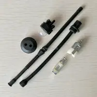 Fuel Oil Filter Hose Pipe Line Primer Bulb Kit For Chinese 45CC 52CC 58CC 4500 5200 5800 Chainsaw Spare Parts 2