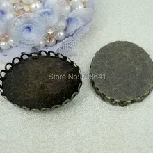 Пустая в овальной раме с узором площадка-тарелка основы настройки Смола Кабошон результаты для плавающего шарма медальоны делая античный бронзовый тон