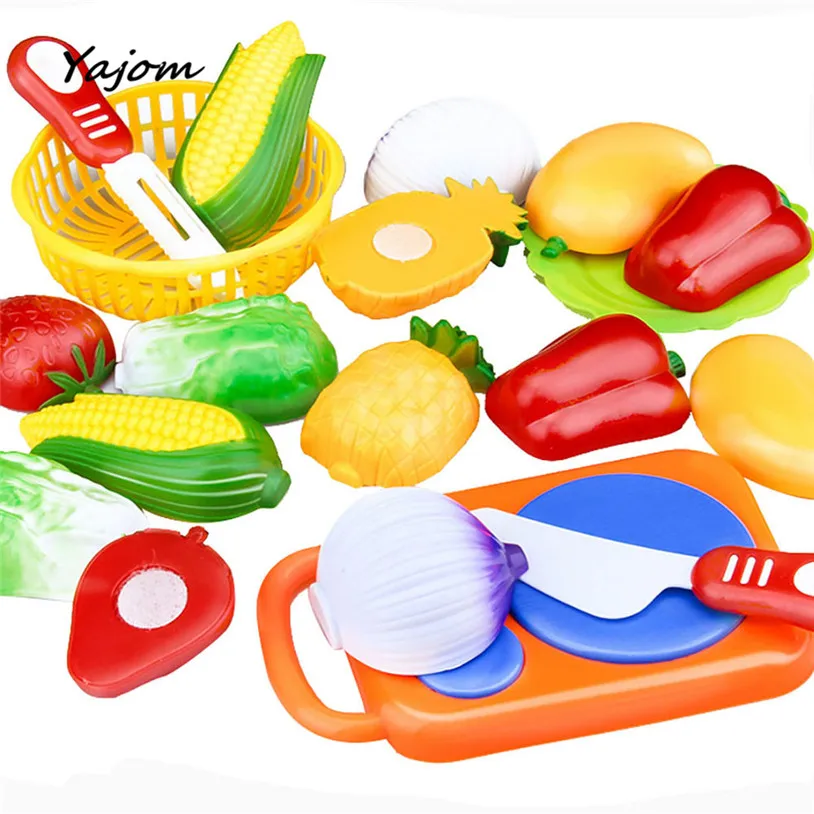 

2018 New Hot sale Free for shipping 12PC Cutting Fruit Vegetable Pretend Play Children Kid Educational Toy Toy Swords