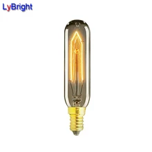 D30mm* h128mm E14 T10 40 Вт 110 В/220 В Винтаж лампы накаливания E14 Ретро EDISON ЛАМПЫ AC 220 В для Гостиная