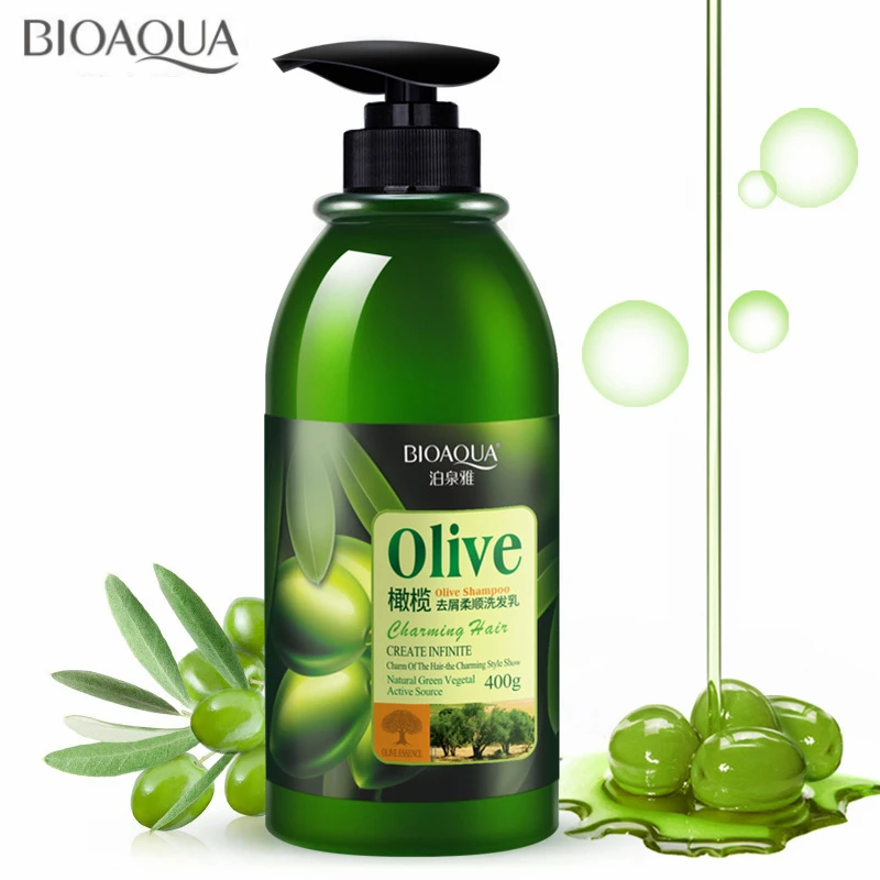 Professional Olive Anti-Dandruff Hair Shampoo Soft Refreshing Oil Control Improve Itchy Scalp Treatment Hair Care 400ML Professional Olive Anti-Dandruff Hair Shampoo Soft Refreshing Oil Control Improve Itchy Scalp Treatment Hair Care 400ML