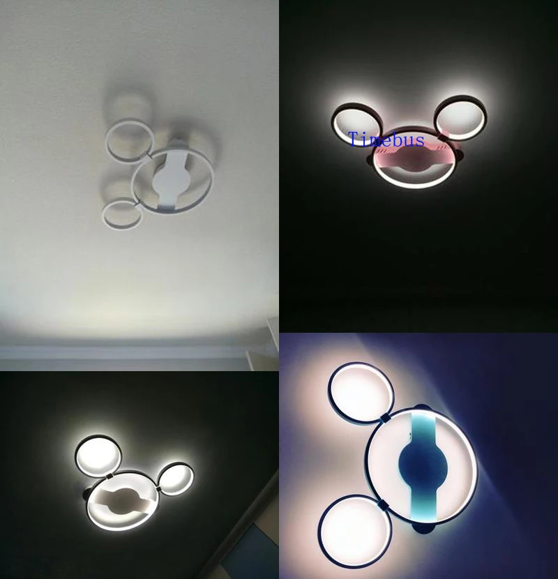 Современный светодиодный потолочный светильник теплая гостиная дом светодиодные фонари Спальня Творческий мультфильм лампы детская